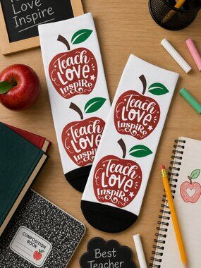 Teach Love Inspire Ankle Socks